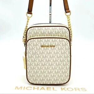 Michael Kors Medium NS Chain Xbody Bag Vanilla